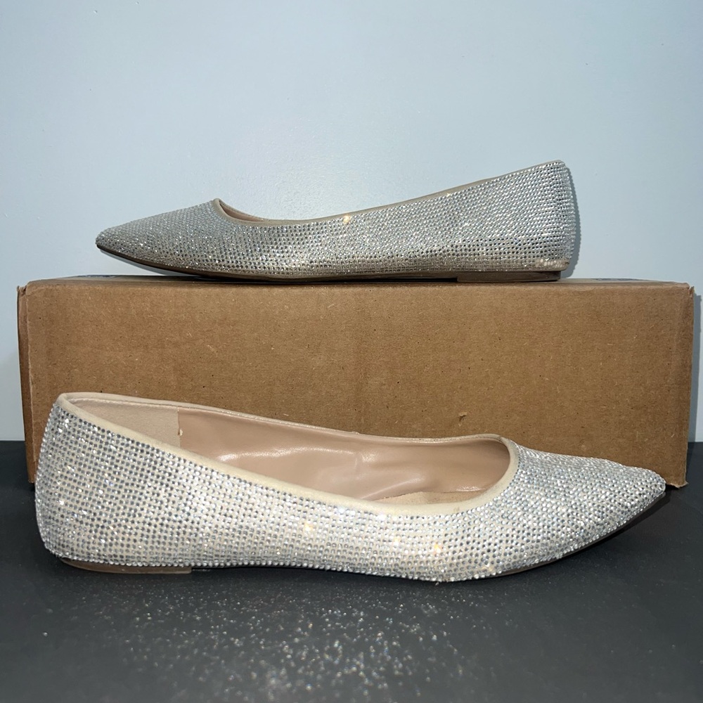 Mix No 6 Rhinestone Flats Size 8 1/2 Medium
